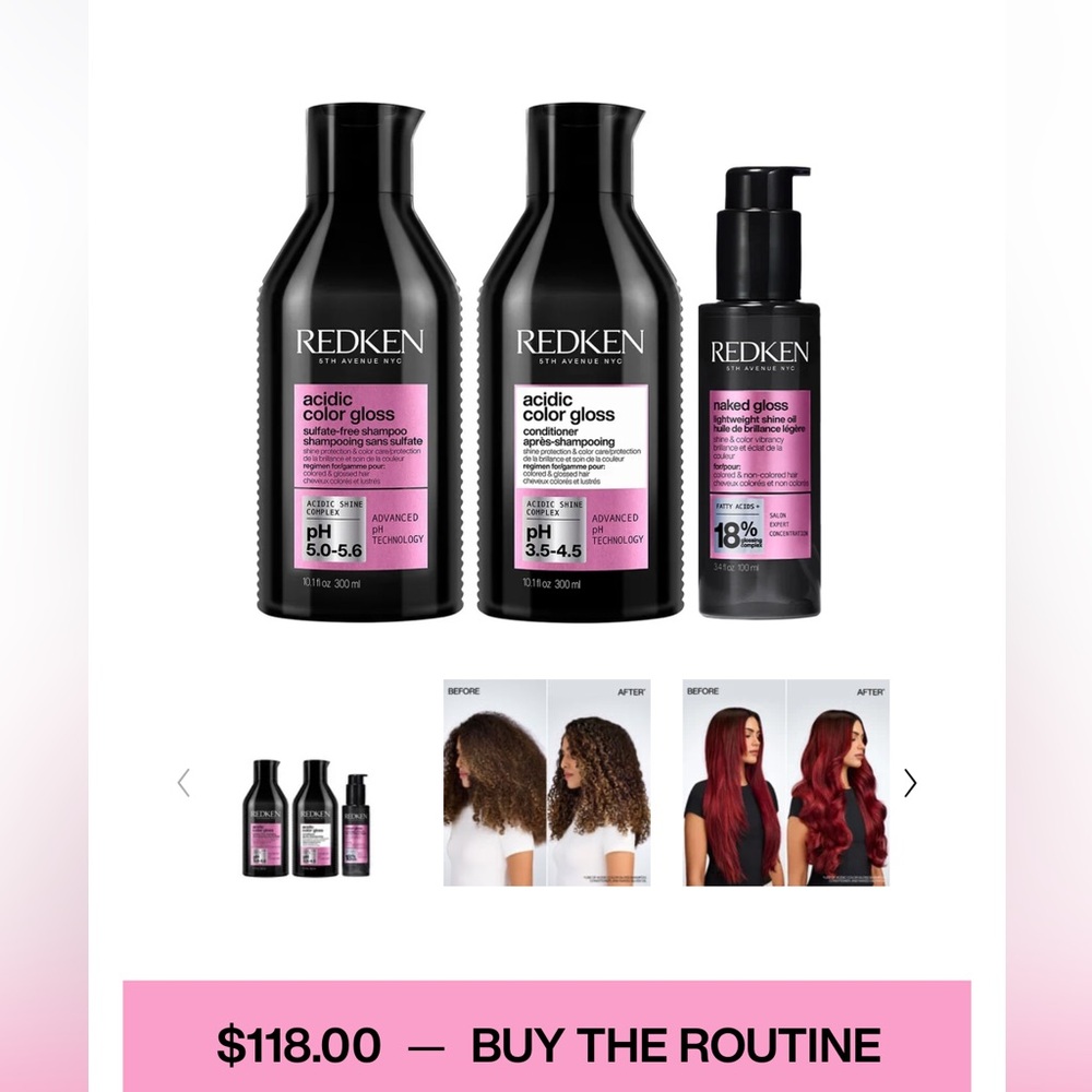 Redken Acidic Color Gloss Hair Care Set